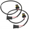 Qiilu 9006 Plug Wiring 2pcs H11 Headlight Fog Light Adapter Conversion Connector Cable Sockets Wire Harness