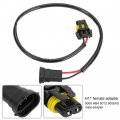 Qiilu 9006 Plug Wiring 2pcs H11 Headlight Fog Light Adapter Conversion Connector Cable Sockets Wire Harness