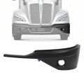 Front Bumper Cover For 2022 Plus Kenworth T680 Next Gen Left Side With Fog Light Holes Painted Matte Black Abs Plastic Bl5447 