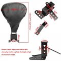 Httmt For H-d 1998-2008 Street Glide Back Rest Adjustable Driver Rider Backrest P N Sbb014-bk