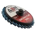 Abn 2a T27 80 Grit High Density Zirconia Alumina Flat Flap Disc Roloc Roll Lock Grinding Sanding Sandpaper Wheels 10 Pk 