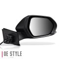 To1321354 Factory Style Passenger Right Side Mirror Manual Folding Power Adjust Heated Glass Compatible With Toyota Prius 16-20