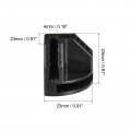 Uxcell Plastic Wire Cube Connectors 23x23mm Grid Buckle Clip For Storage Shelving Cabinet Organizer Black 20pcs