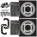 Niche Front Brake Rotor Caliper Pad Kit For Polaris Ranger Ev 570