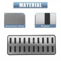 X Autohaux Car Foot Rest Pedal Cover Auto Accessories Repalcemnt For Hyundai Elantra 1992-2022 Silver Tone