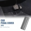 X Autohaux Car Foot Rest Pedal Cover Auto Accessories Repalcemnt For Hyundai Elantra 1992-2022 Silver Tone