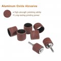 Uxcell 100 Pcs 1 Inch Sanding Sleeves Sandpaper Set 80 Grit With 2 0 79 Drum Mandrels For Rotary Tools