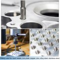 Uxcell Metric Thread Tap M10 X 1 25 H2 Left Hand 130mm Extra Long Straight Flute Screw Milling Machine Taps Threading Tapping