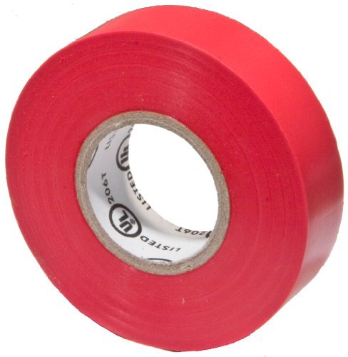 Vinyl Plastic Electrical Tape 7mil X 60 Pvc Red Pkg Of 2