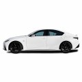 Slickmod Chrome Delete Blackout Vinyl Overlay For 2021-2022 Lexus Is Window Trim 2 Only Gloss Black 
