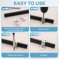 4pcs 57mm 2-1 4 Two Hole Rigid Pipe Strap 304 Stainless Steel Conduit Clamp Thicken U Bracket Heavy Duty With Self-tapping