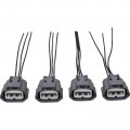 Set 4 Premium Ignition Coil Connector Pigtails Compatible With 2001-2015 Nissan And Infiniti Oem Fit Wh1009x4