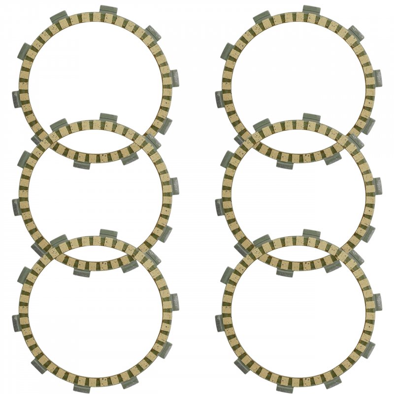 Caltric 6x Clutch Friction Plates Kit For Yamaha Rt180 1990 1991 1992-1998