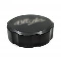 Hongk- Black Finish Ninja Engraved Logo Front Brake Fluid Reservoir Cap Compatible With Kawasaki Ninja Zx6r Zx7r Zx9r Zx10r