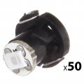 Ocpty 50pack Ice Blue T10 194 Bright Instrument Panel Gauge Cluster Dashboard Led Light Bulbs