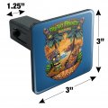 Freaky Friends Tiki Bar Tropical Vacation Tow Trailer Hitch Cover Plug Insert