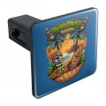 Freaky Friends Tiki Bar Tropical Vacation Tow Trailer Hitch Cover Plug Insert