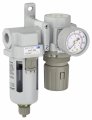 Sau320-n03g Air Filter Regulator Combo 3 8 In Npt 72 Scfm 10 Micron Poly Bowl With Manual Drain And Pressure Gauge 