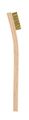 Mg Chemicals 851 Abrasive Cleaning Brush With 7-3 4 Wood Handle Brass Bristles 1-3 8 Length X 7 16 Width 
