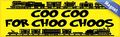 10in X 3in Coo For Choo Choos Magnet Magnetic Vehicle Sign 