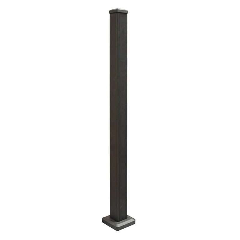 Weatherables Arlington Railing Post Kit A Aluminum For Kits Made With Durable Low-maintenance Black Textured Powder-coat Finish
