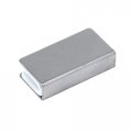 Utalind 4 Pack Glass Clip Silver Strikes Plate Magnetic Rectangular Touch Clamps Cabinet Latch Replacement Parts For Door