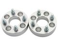 4x4 Wheel Spacers 2 In Thick For Golf Carts And Atvs 4x101 6 To Silver Adapters With 1x20 Studs Nuts 61 25mm Hub Bore Set Of 2 