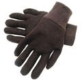 Radnor Men S Brown 9 Ounce Reversible Cotton Polyester Blend Jersey Gloves With Knitwrist 