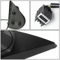 Auto Dynasty Left Driver Side Black Powered Glass Rear View Mirror Compatible With Silverado Sierra Tahoe Yukon Gmt900 07-14