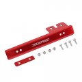 Jdmspeed Universal Red Front Bumper License Plate Mount Bracket Relocator Holder Bar