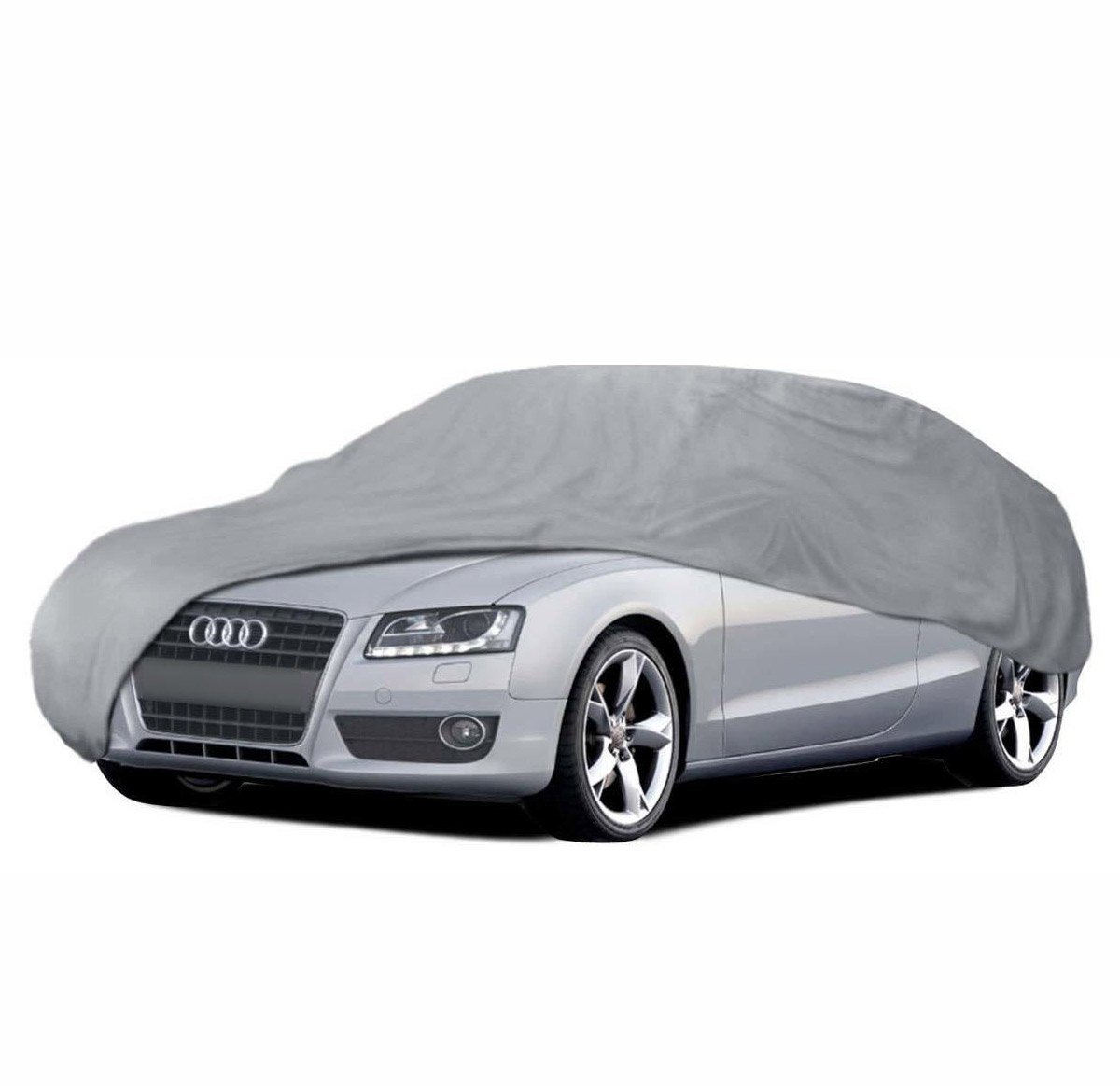 Waterproof Outdoor Car Cover For Audi S5 08-12 Sun Proof Breathable Multi Layer Semi Custom Fit Full Exterior Coverage