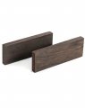 Black Ebony Lumber Wood Timber Handle Plate 2 Pack Durable Blanks For Music Instruments Diy Tools And Cutter Handles 