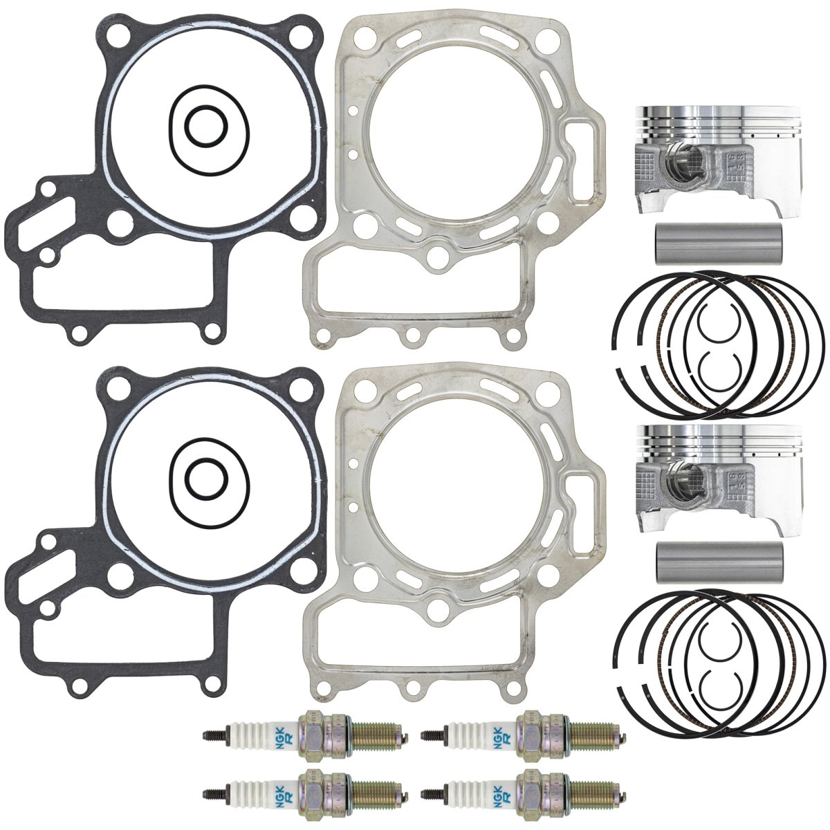 Niche Stock Piston Gasket Spark Plug Kit For Kawasaki Kfx700 Prairie 700 13001-1658 11060-1965 11004-0050
