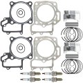 Niche Stock Piston Gasket Spark Plug Kit For Kawasaki Kfx700 Prairie 700 13001-1658 11060-1965 11004-0050 