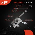 A-premium Rear Drum Brake Wheel Cylinder Compatible With Chevy And Suzuki Models Tracker Vitara 1999-2004 Grand Vitara