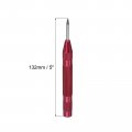 Uxcell Automatic Center Punch 5-inch Spring-loaded Hole Puncher Marker Hand Tool Adjustable Red For Wood Metal Plastic