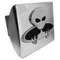Elektroplate Metalhead Alien All Metal Chrome Hitch Cover For Trucks And Suvs Fits Standard 2 Trailer Receivers Premium 