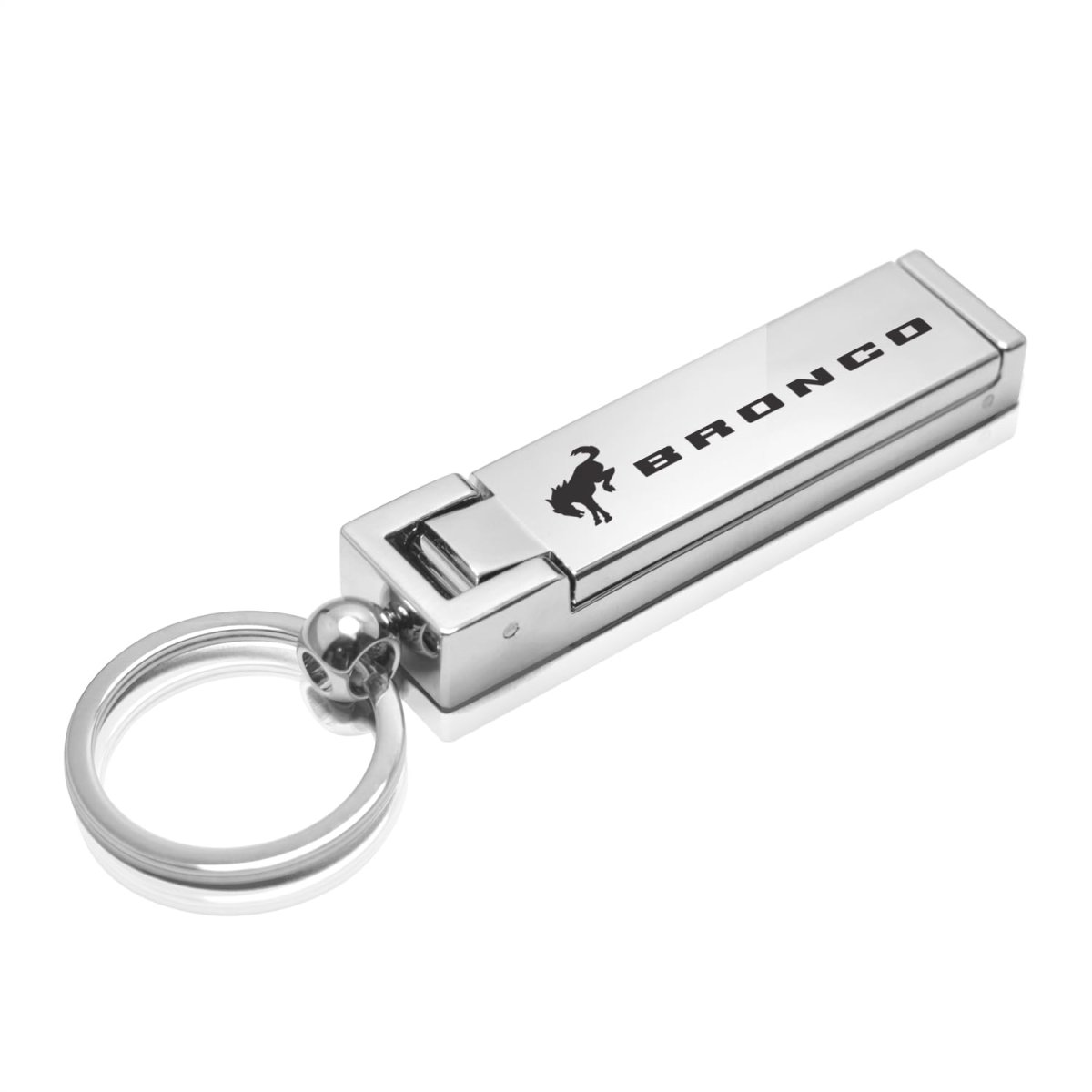 Ford Bronco Multifunction Cell Phone Stand And Purse Bag Hook Table Hanger Foldable Chrome Keychain 3 In X 0 75 38