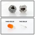 Acanii For 2014 2015 2016 Toyota Corolla Red Clear Tail Light Signal Lamp Outer Assembly Replacement Left Driver Side