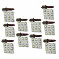 Hqrp 10-pack Ba15s Bayonet Base 9 Leds Smd 5050 Led Bulb Cool White Replacement For 93 1093 Bargman 30-78-533 Casita Rv Porch 