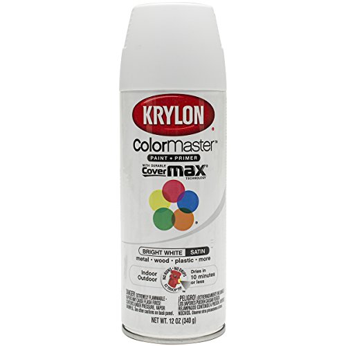 Krylon K04101007 Chalky Finish Spray Paint Classic White 12 Ounce