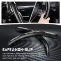 Cartist Steering Wheel Coverbon Fiber Car For Men Women Anti-slip Comfortable Grip Durable Universal 99 Car Interior