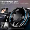 Cartist Steering Wheel Coverbon Fiber Car For Men Women Anti-slip Comfortable Grip Durable Universal 99 Car Interior