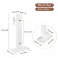Uxcell Floating Shelf Brackets 2pcs 6 150mm Industrial Metal For Shelves Wall Mounted Supports White