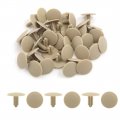 Uxcell 40pcs 7mm Hole 24 5mm Head Car Plastic Trim Door Panel Retainer Clip Rivet Beige