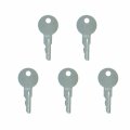 Molloparts 5pcs Ignition Keys 556 642628 Compatible With Ford Skid Steer Loader L35 L120 L125 L140 L150 L160 L170 L175 L180