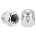 M16x2 0 Acorn Cap Nuts 4 Pieces 304 Stainless Steel Dome Head Hardware For Bolt Cover Silvery Finish 