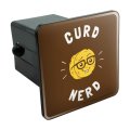 Graphics More Curd Nerd Cheese Funny Humor Tow Trailer Hitch Cover Plug Insert