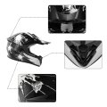 Tcmt Black Kids Youth Motorcycle Motocross Offroad Helmet Dirtbike Street Bike Karting Bmx Mx Atv Full Face Gloves Goggles Dot 