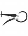 Qwork Tailpipe Cutter Exhaust Tube Chain Black Carbon Steel Pipe Tool With Cutting Wheels